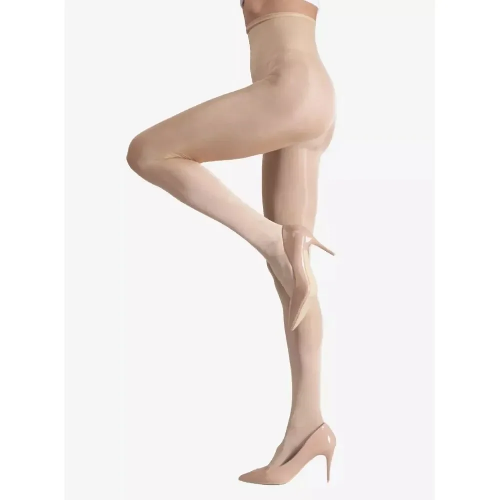LECHERY Natural Lustrous Silky Shiny 40 Denier Tights Sheer Glossy Pantyhose